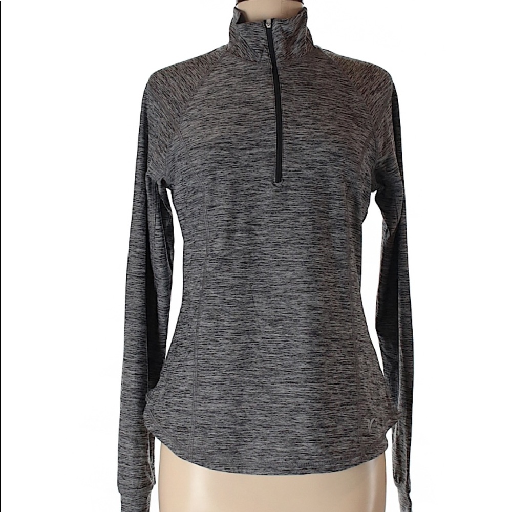 Old navy active, gray quarter zip top